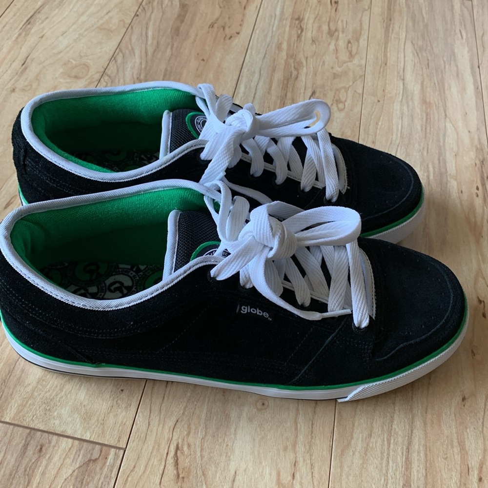Globe Taj Burrow Black and Green Skate Sneakers - Picture 3 of 13